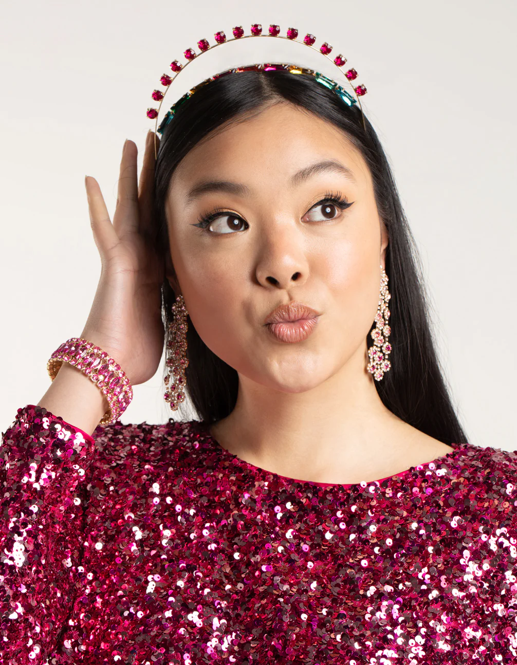 Embellished Jewelled Halo Headband - Image 2