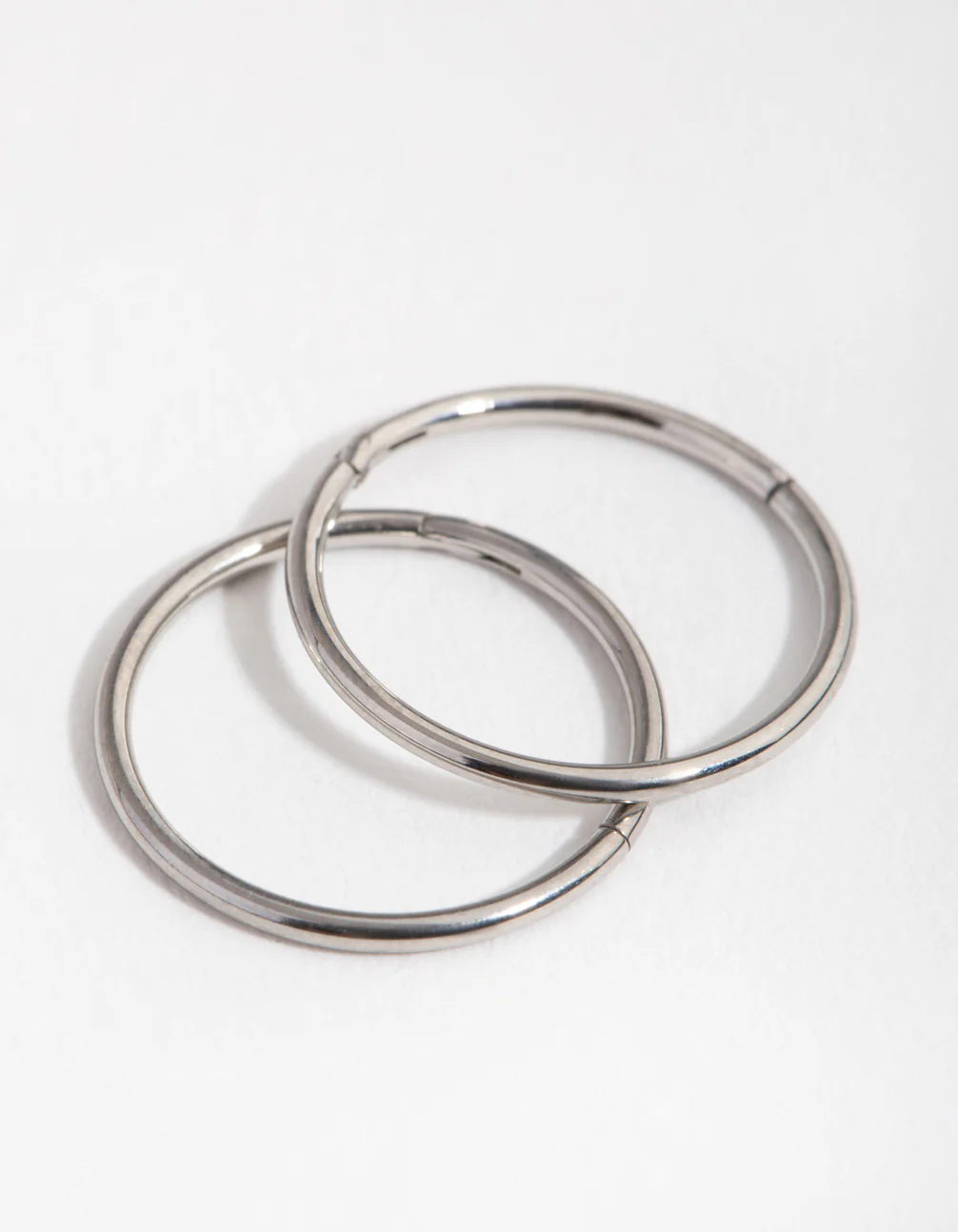 Surgical Steel Fine 10mm Sleeper Earrings - Image 5