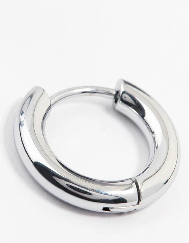 Waterproof Stainless Steel Clicker Hoop Earrings 16 MM - Image 5