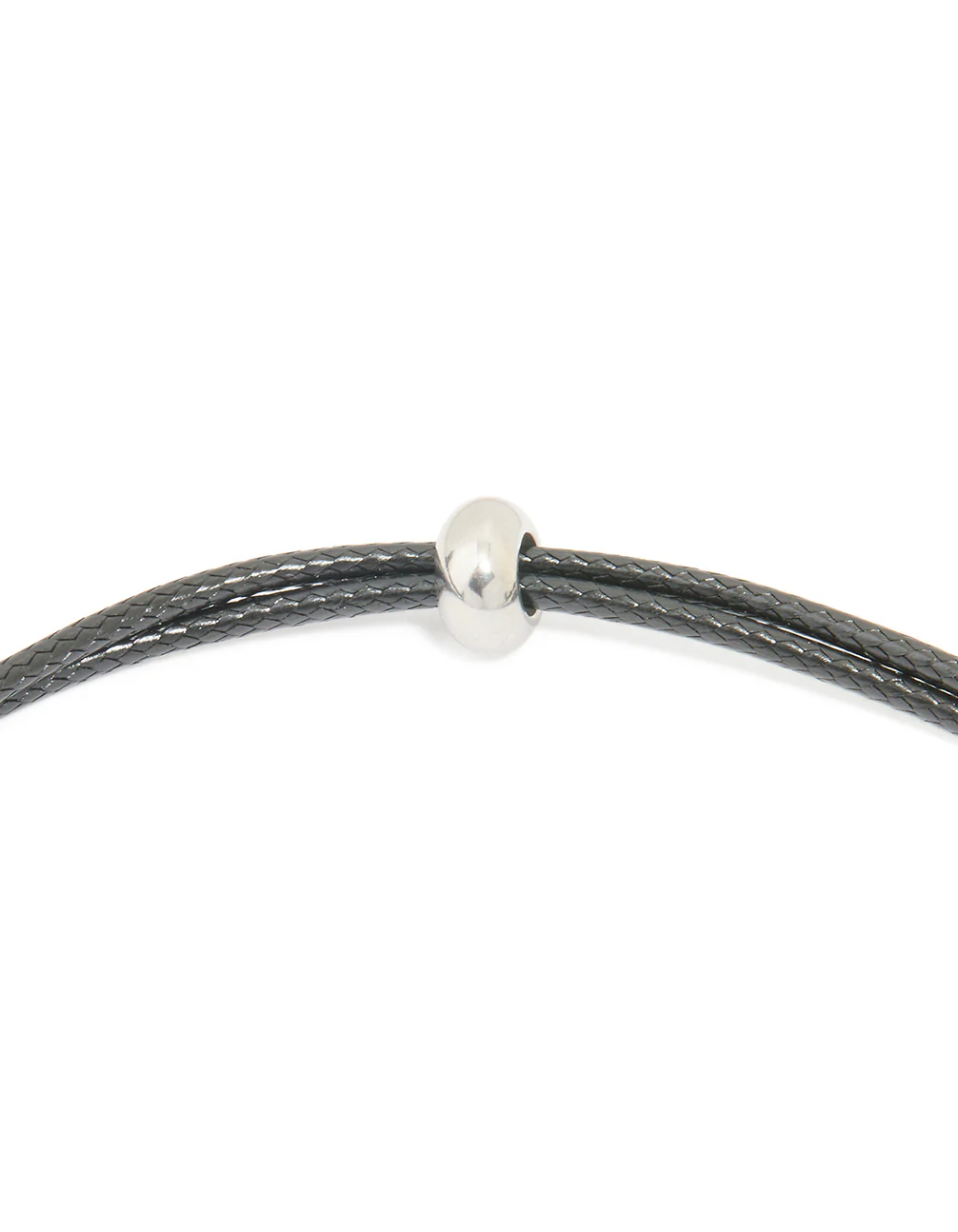 Waterproof Stainless Steel Large Bubble Letter C Cord Necklace - Image 5