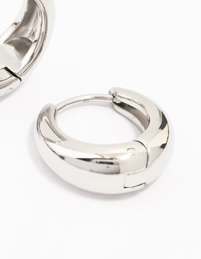 Waterproof Stainless Steel Mini Drop Huggie Earrings - Image 5