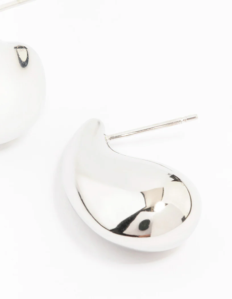 Waterproof Stainless Steel Skinny Bubble Drop Earrings - Image 5