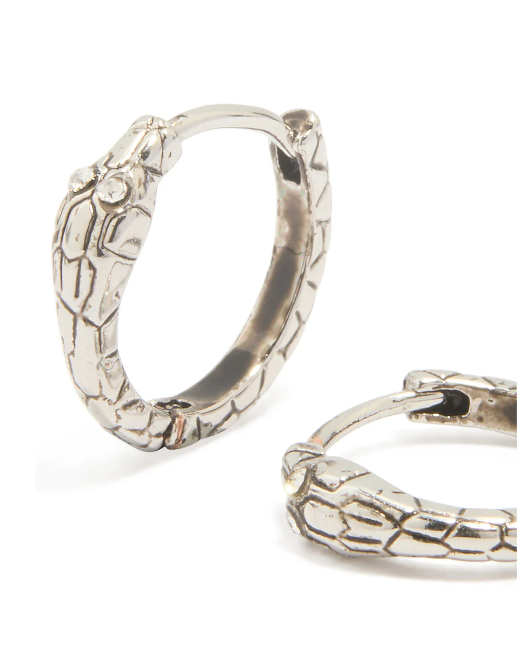 Stainless Steel Snake Clicker Earrings - Image 2