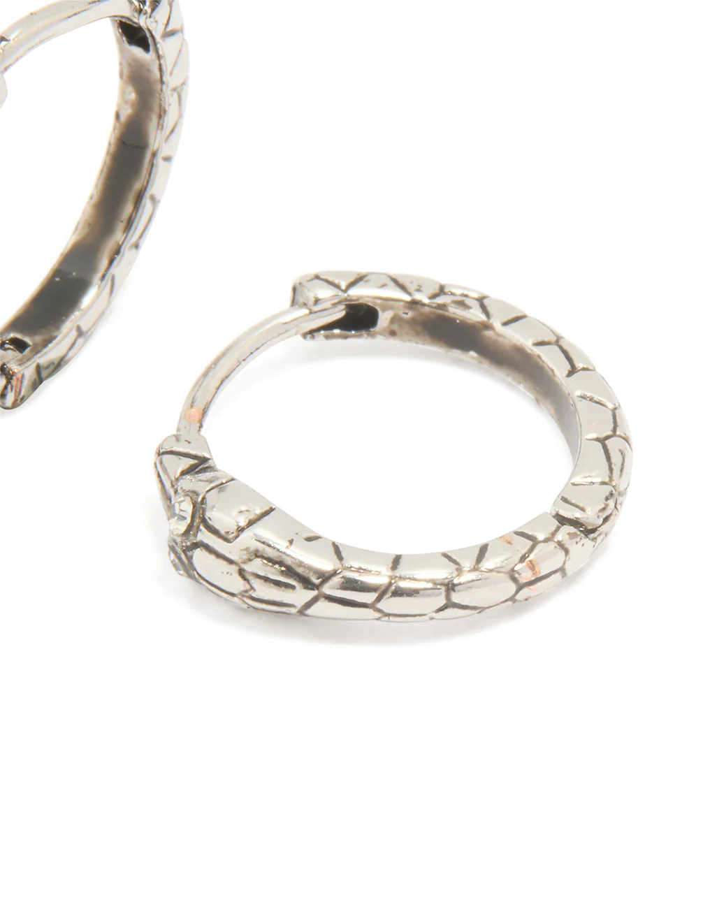 Stainless Steel Snake Clicker Earrings - Image 3