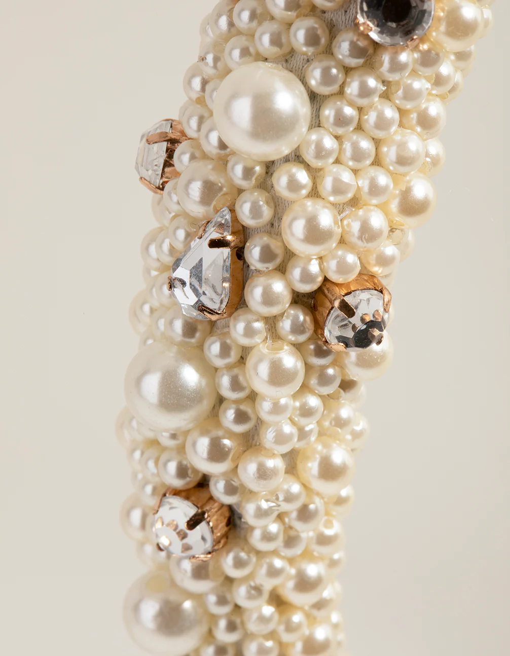 Statement Padded Pearl Alice Band - Image 3
