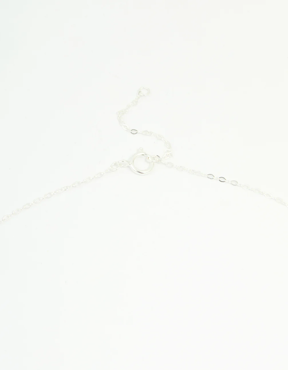 Sterling Silver Bow & Heart Drop Necklace - Image 5