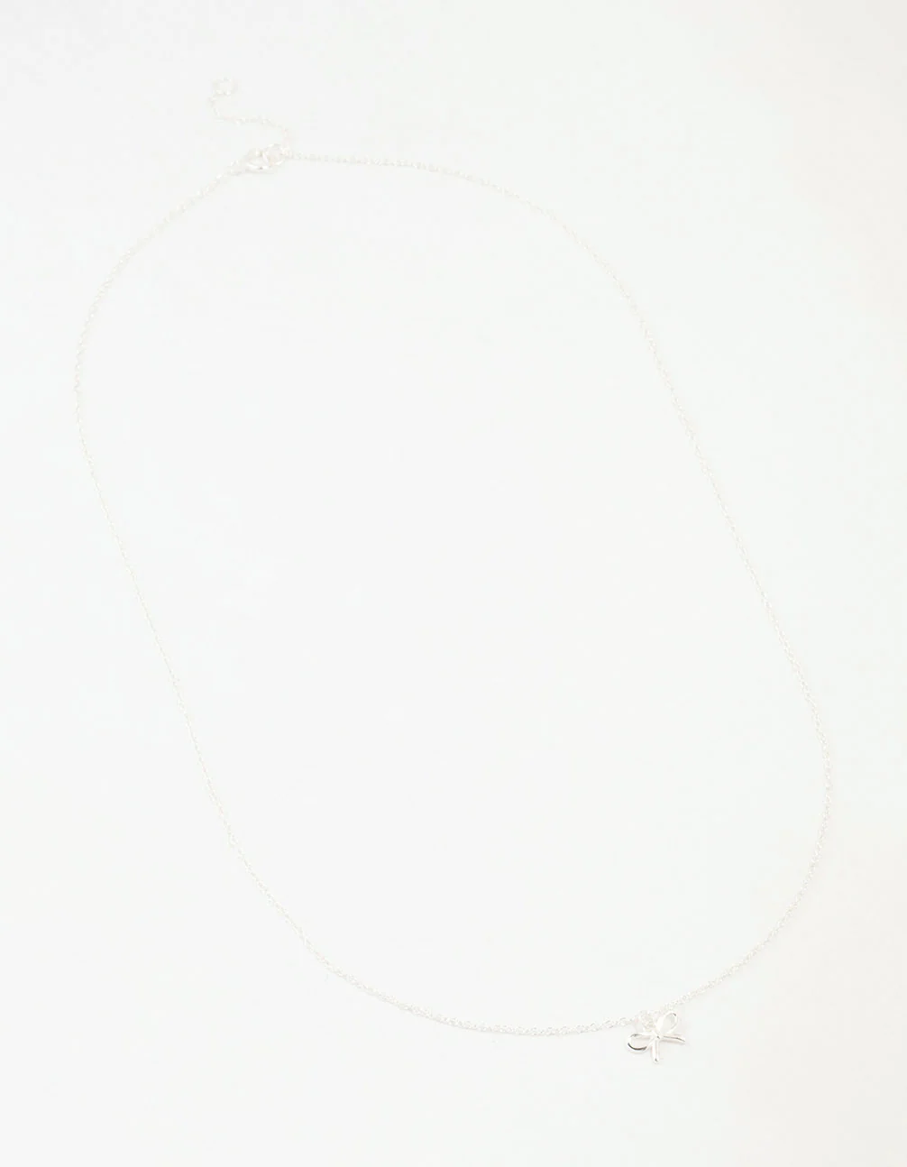 Sterling Silver Bow Necklace - Image 2