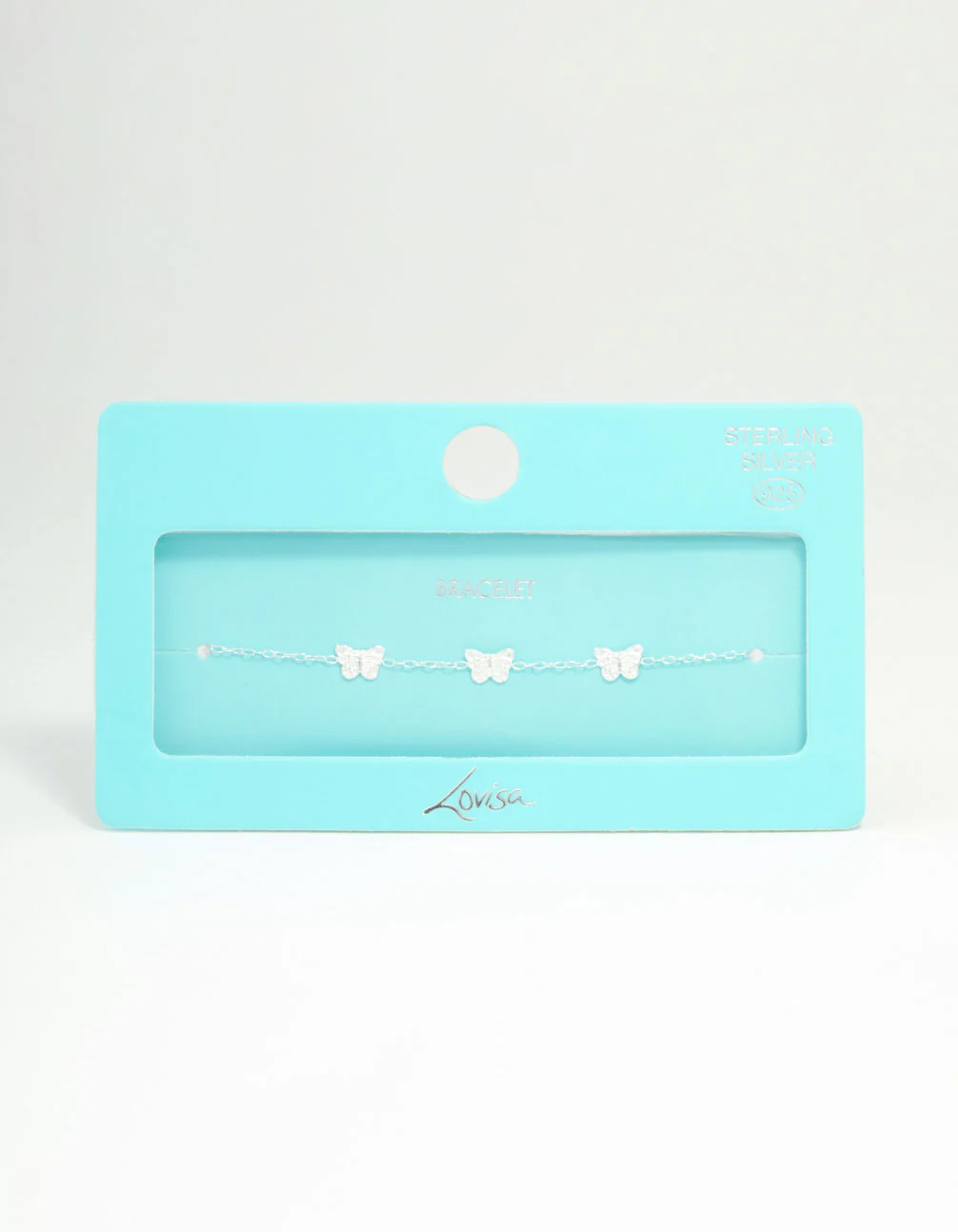 Sterling Silver Butterfly Trio Bracelet - Image 3