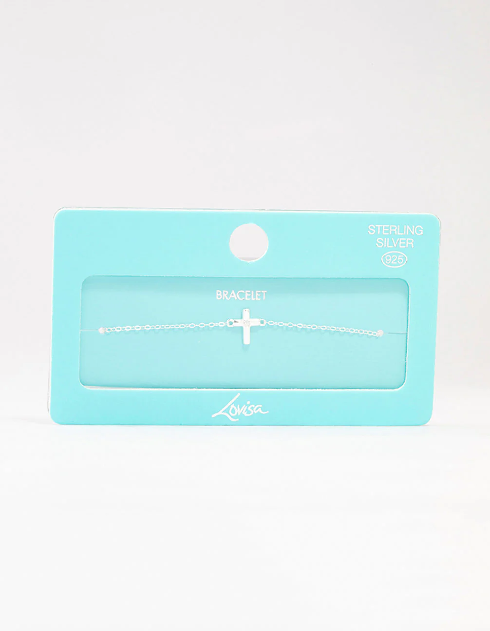 Sterling Silver Clean Cross Bracelet - Image 3
