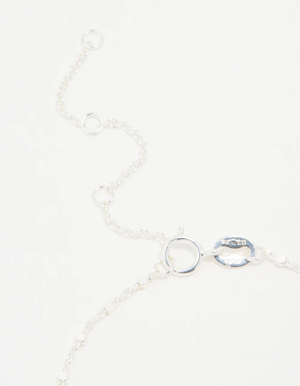 Sterling Silver Cube Chain Bracelet - Image 3