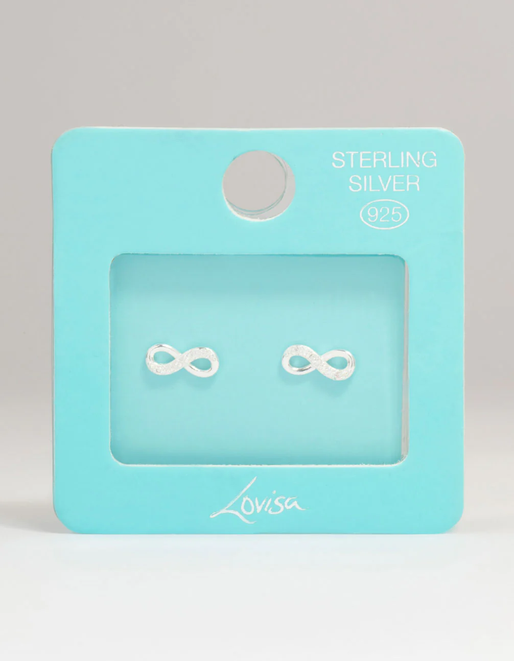 Sterling Silver Cubic Zirconia Infinity Stud Earrings - Image 5