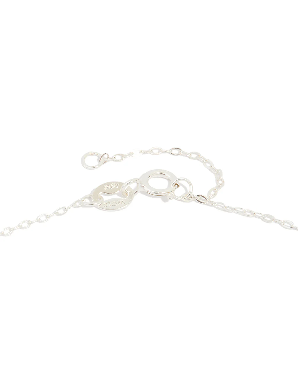Sterling Silver Cubic Zirconia Pave Heart Necklace - Image 5