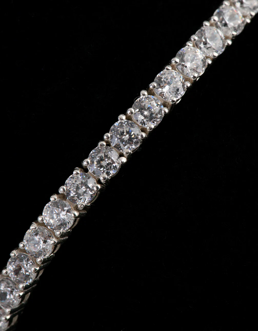 Sterling Silver Cubic Zirconia Tennis Bracelet - Image 3