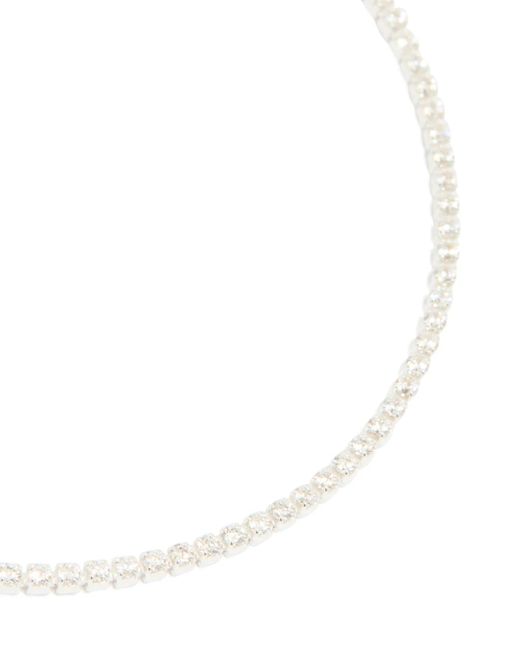 Sterling Silver Cubic Zirconia Tiny Tennis Bracelet - Image 4