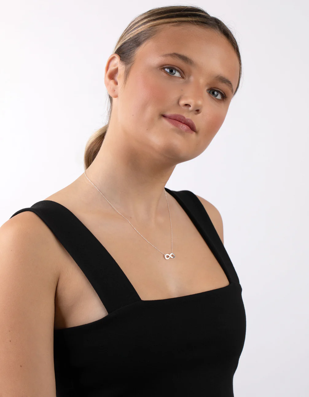 Sterling Silver Infinity Pendant Necklace - Image 3