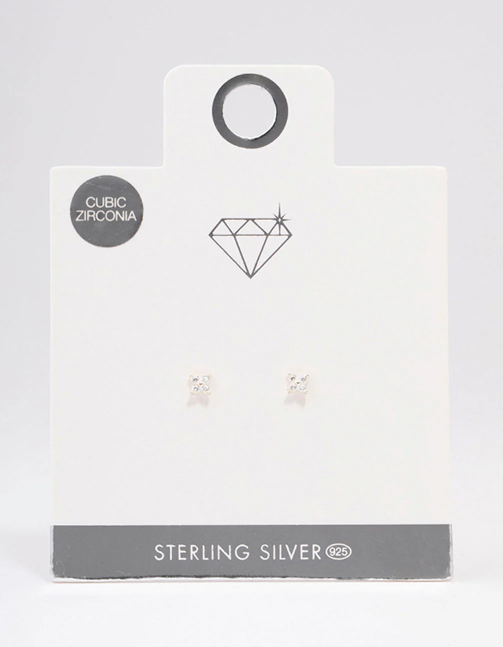 Sterling Silver Flower Stud Earrings - Image 2