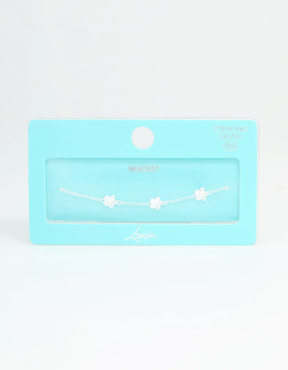 Sterling Silver Flower Trio Bracelet - Image 3