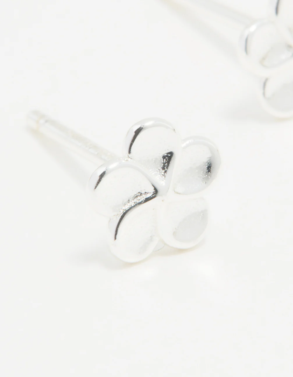 Sterling Silver Frangipani Stud Earrings - Image 4