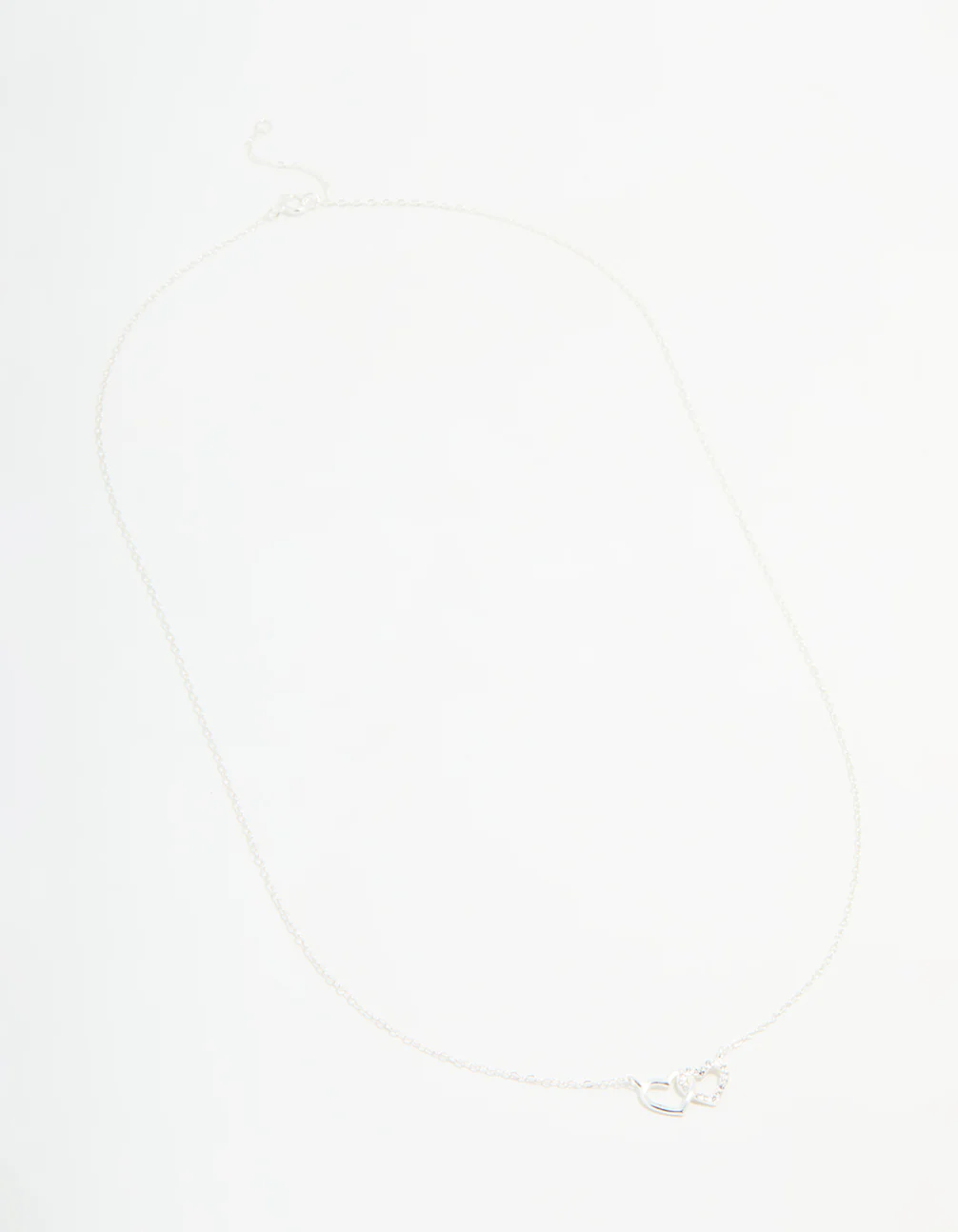Sterling Silver Heart Link Necklace - Image 4