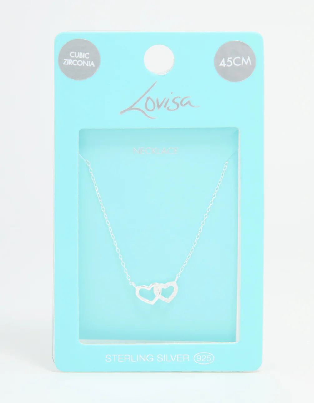 Sterling Silver Heart Link Necklace - Image 5