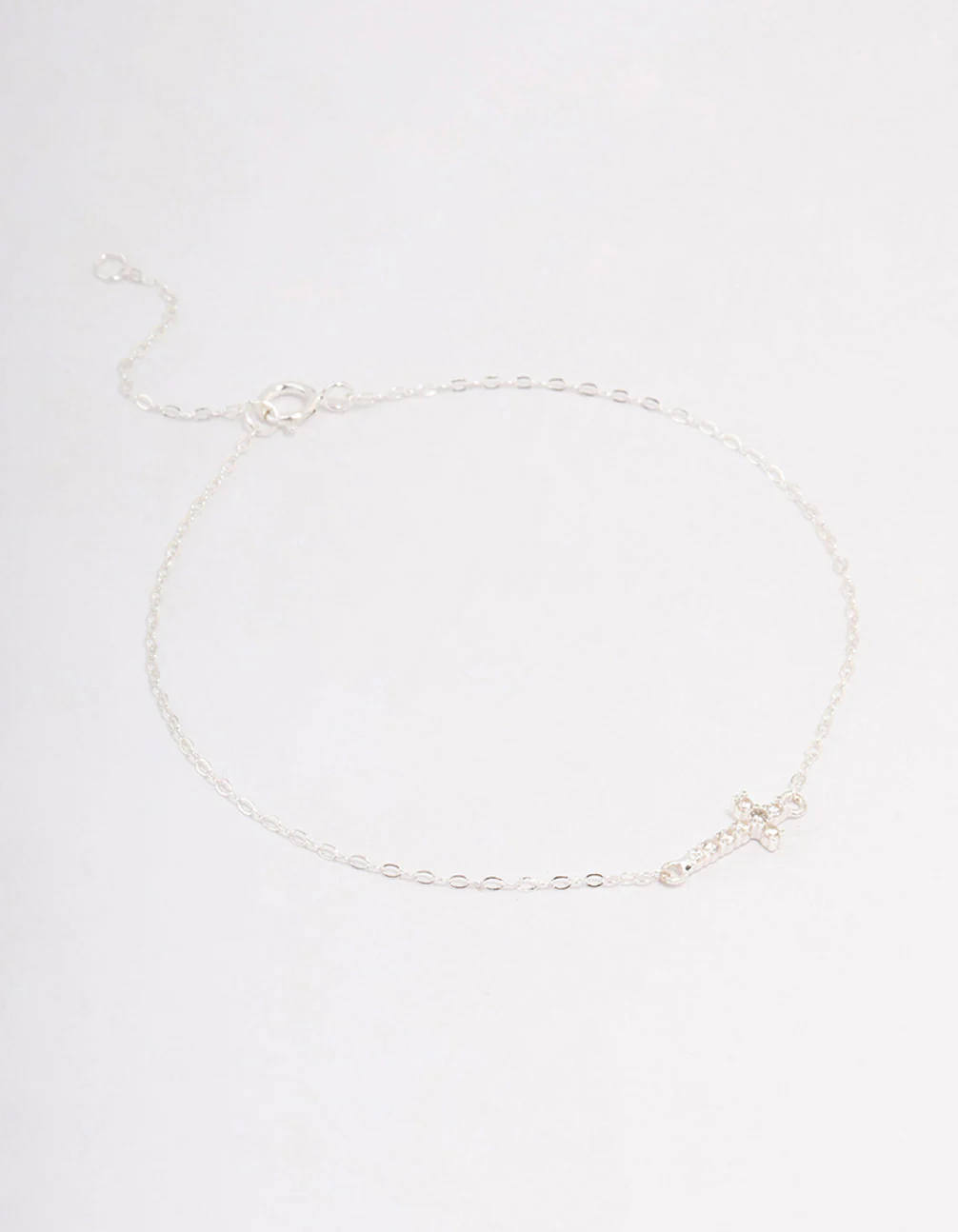 Sterling Silver Horizon Cross Bracelet