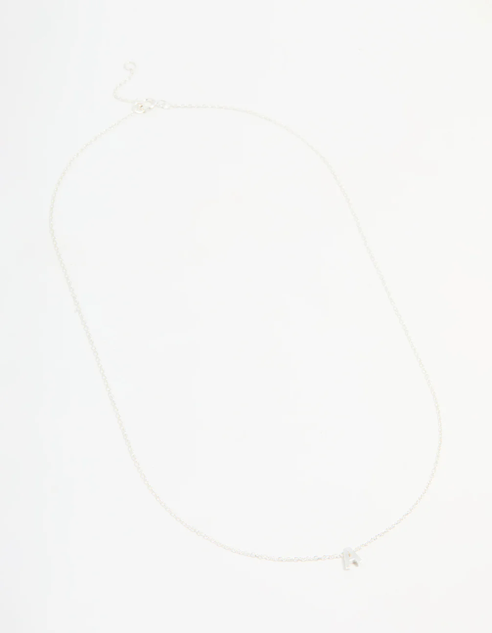 Sterling Silver Letter A Necklace - Image 4