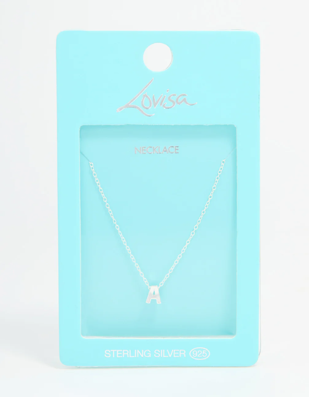 Sterling Silver Letter A Necklace - Image 5
