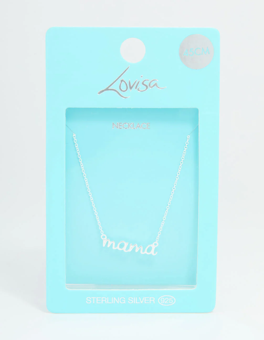 Sterling Silver Mama Pendant Necklace - Image 5