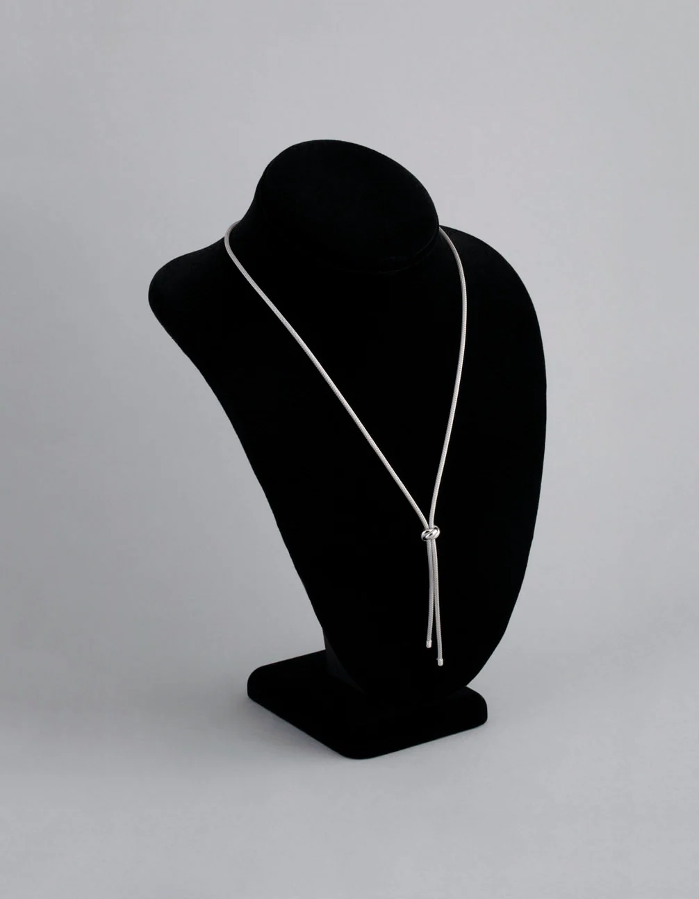 Sterling Silver Mesh Lariat Necklace - Image 2