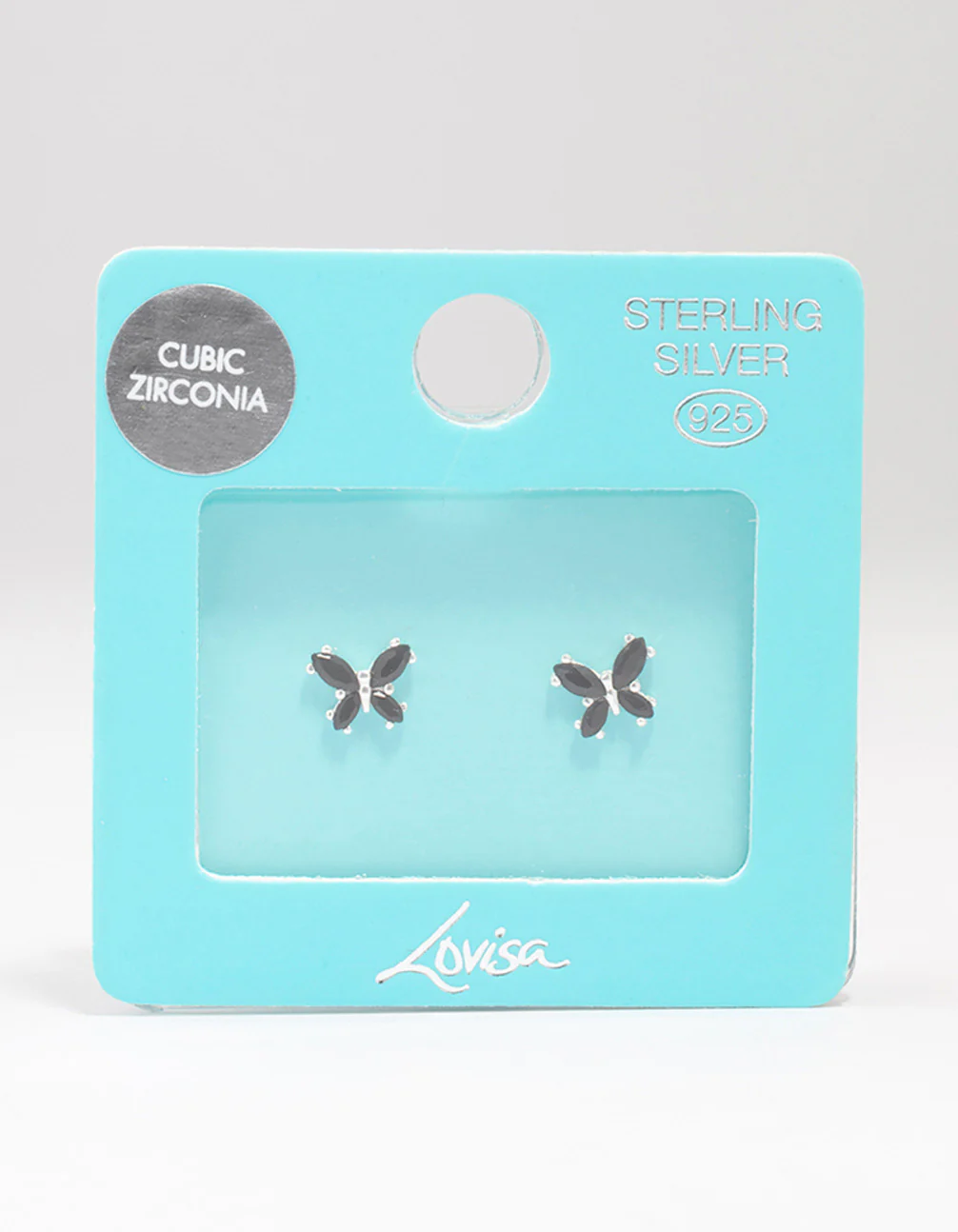 Sterling Silver Mini Butterfly Stud Earrings - Image 3