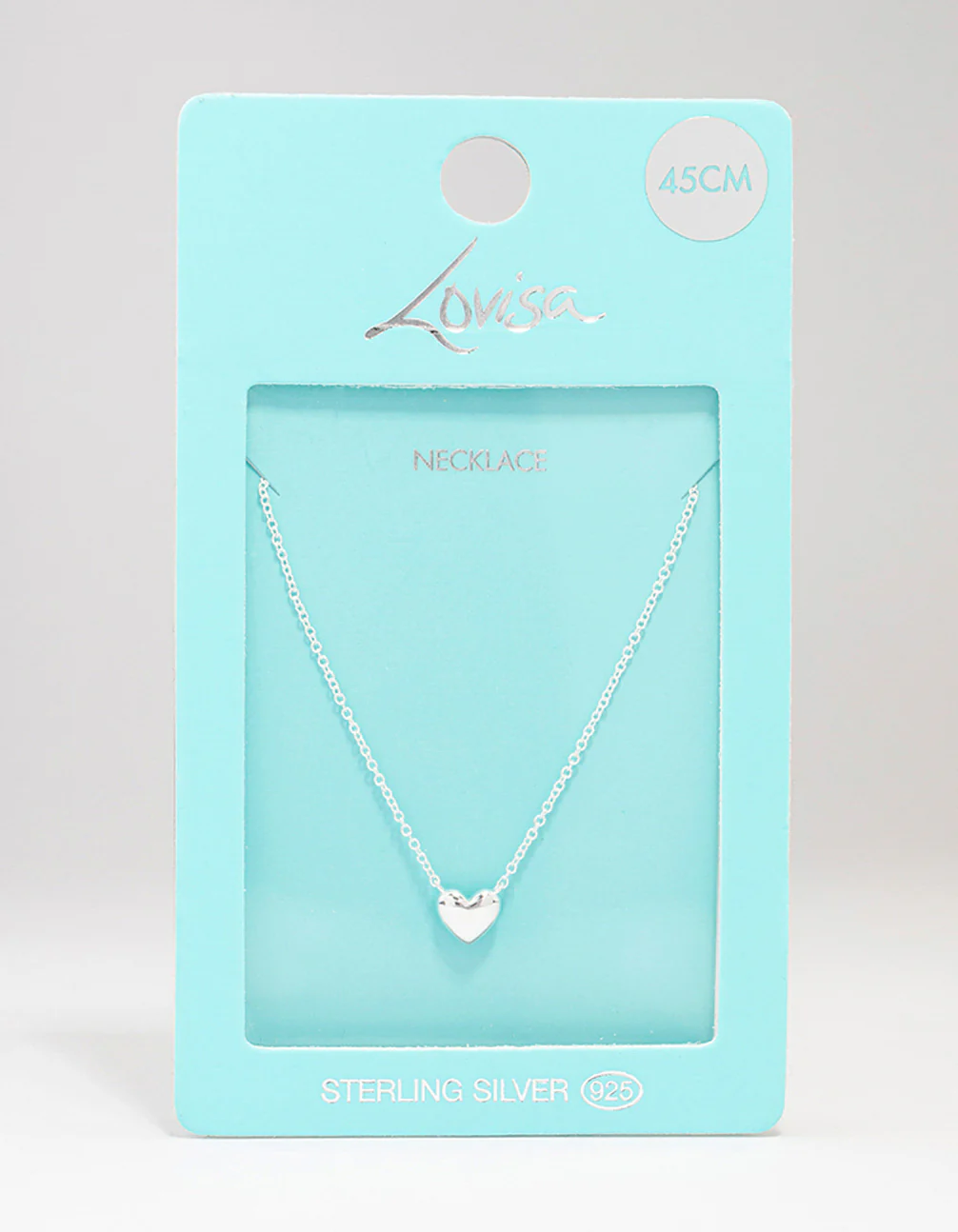Sterling Silver Mini Puffy Heart Pendant Necklace - Image 3