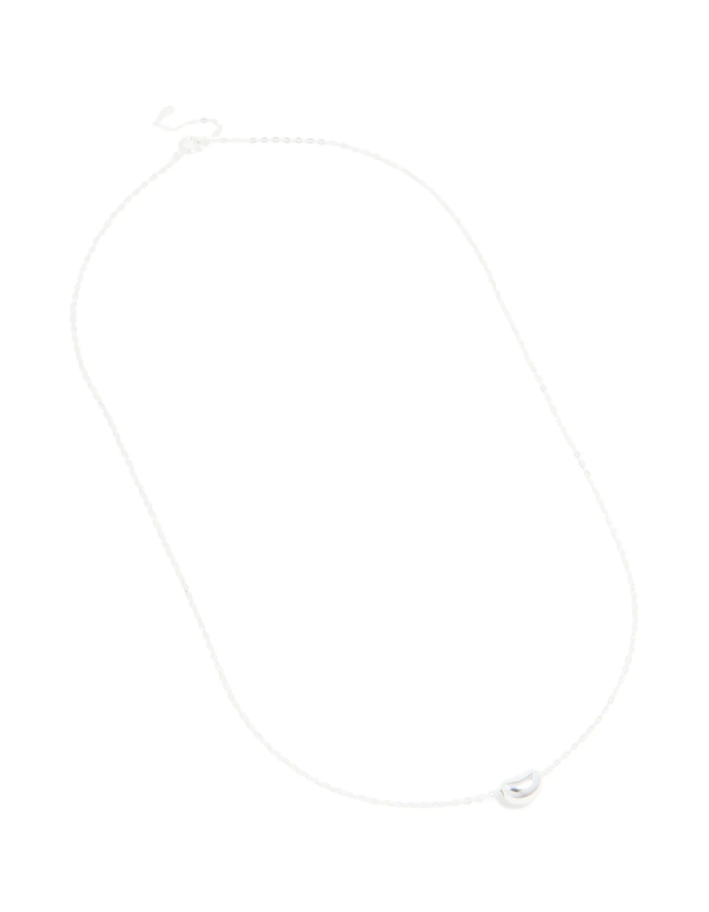 Sterling Silver Pebble Pendant Necklace - Image 4