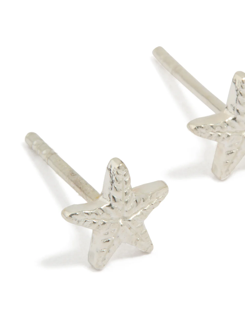 Sterling Silver Starfish Stud Earrings - Image 2