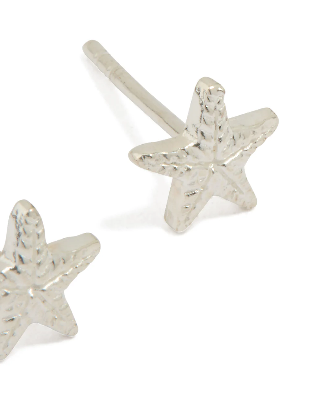 Sterling Silver Starfish Stud Earrings - Image 3