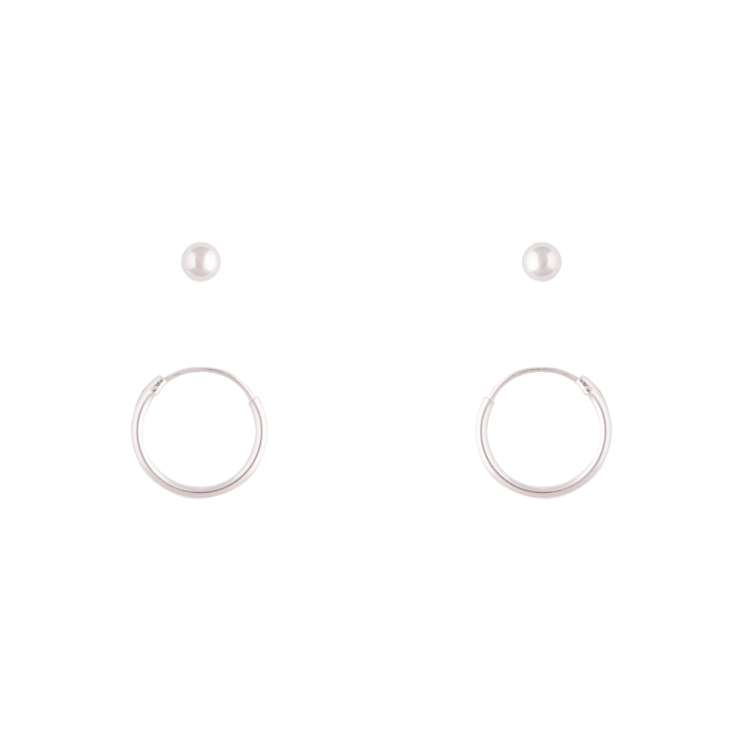 Sterling Silver Stud & Sleeper Earrings - Image 2