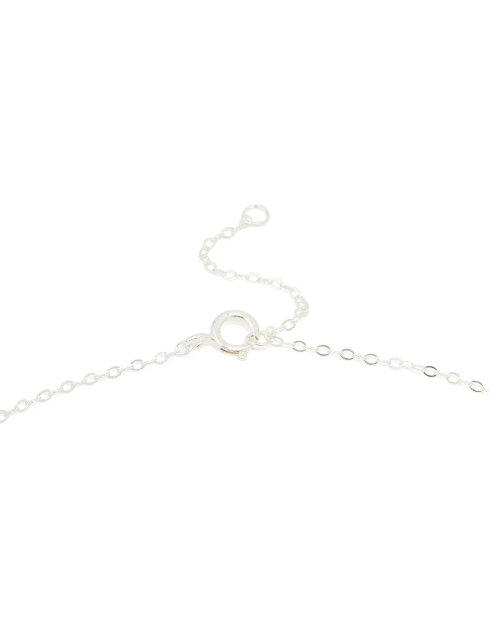 Sterling Silver Textured Bow Necklace - Image 3