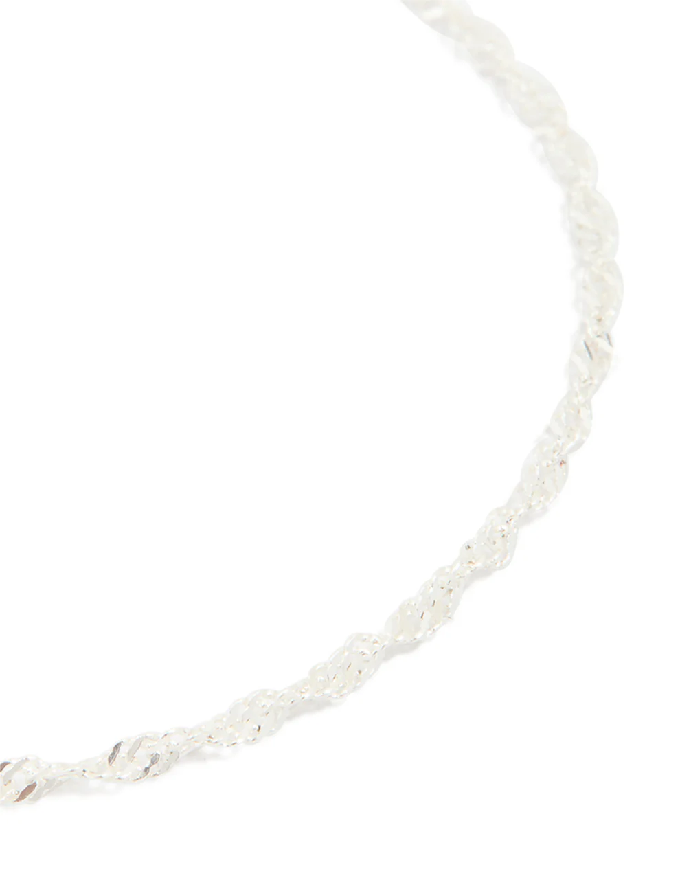 Sterling Silver Twist Link Bracelet - Image 4