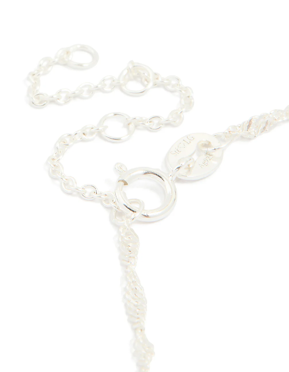 Sterling Silver Twist Link Bracelet - Image 5