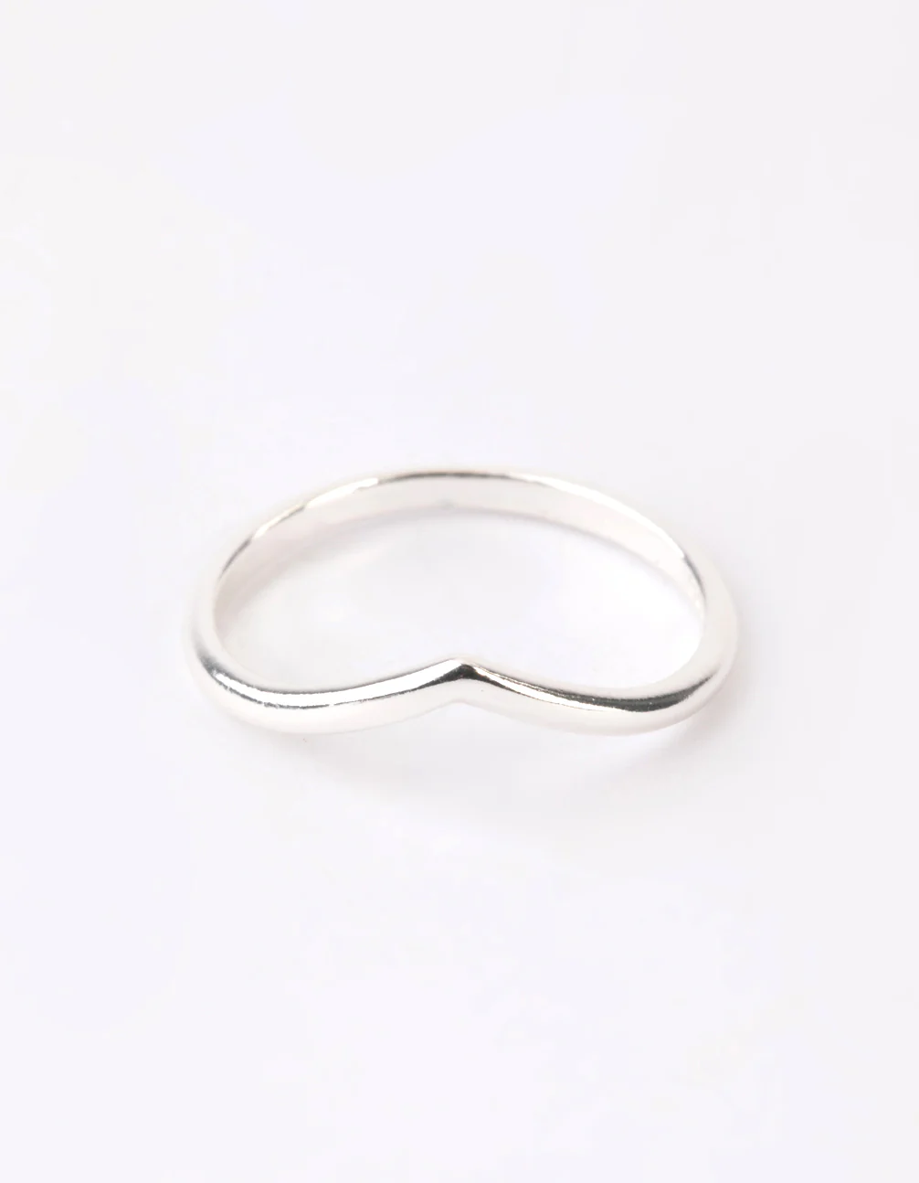 Sterling Silver Midi V Ring - Image 2