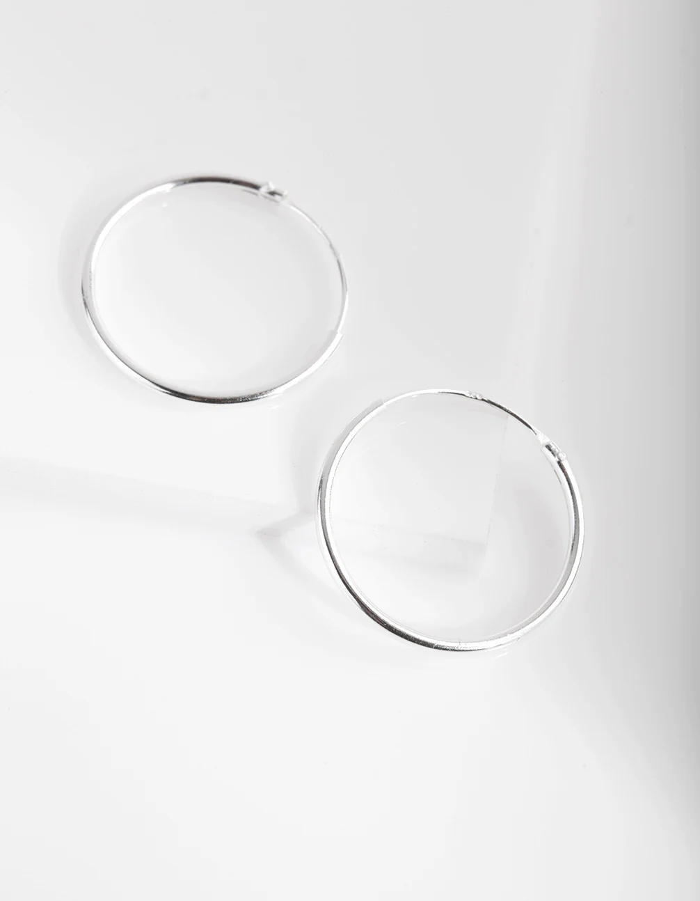 Sterling Silver 20mm Plain Hoop - Image 2