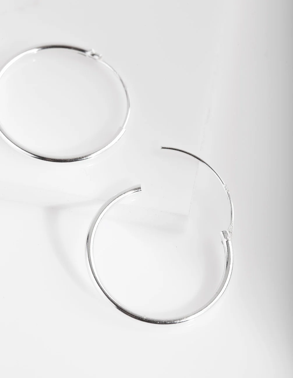 Sterling Silver 20mm Plain Hoop - Image 3