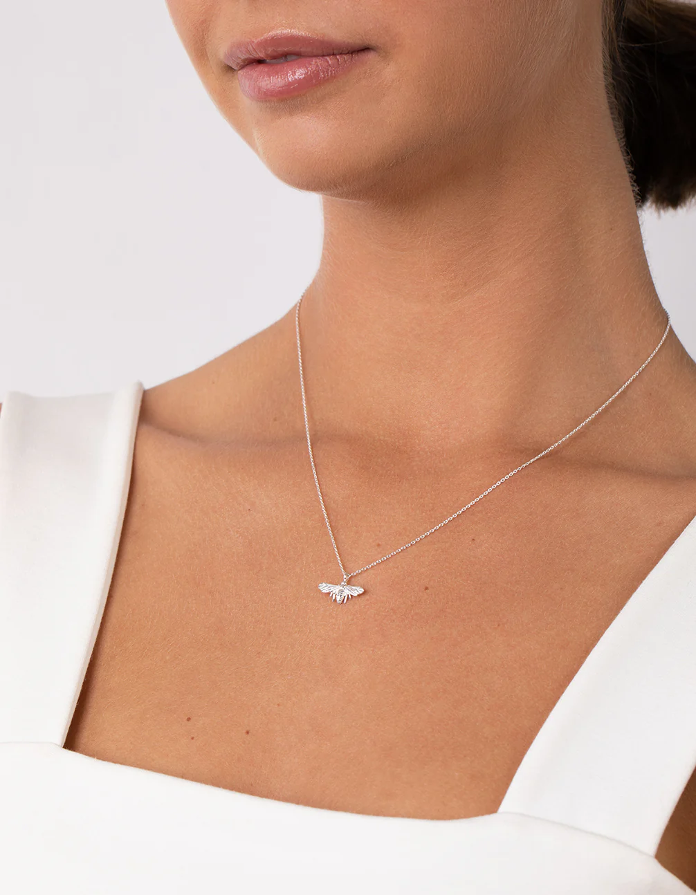 Sterling Silver Bee Necklace - Image 3