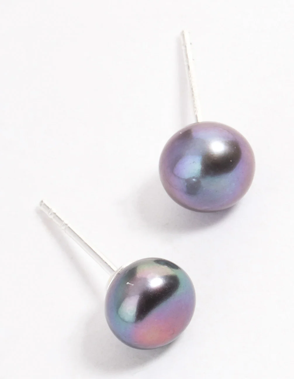 Sterling Silver Freshwater Pearl Stud Earrings - Image 2
