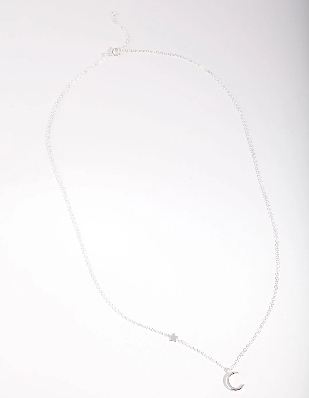Sterling Silver Asymmetrical Celestial Necklace - Image 3