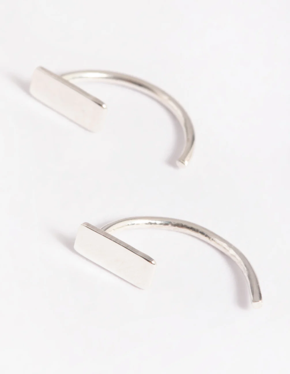 Sterling Silver Bar Jacket Earrings - Image 3