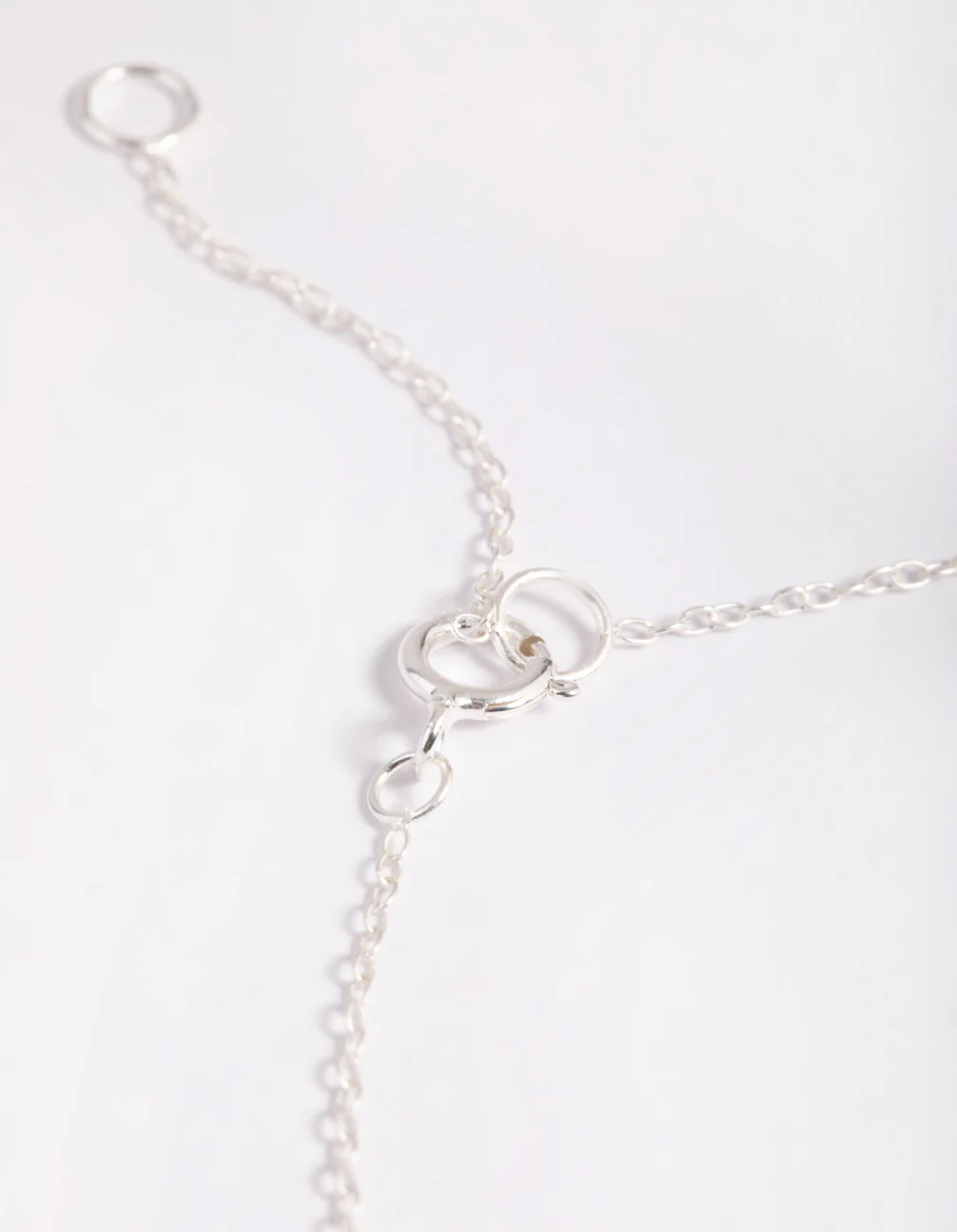 Sterling Silver Cubic Zirconia Butterfly Chain Bracelet - Image 4