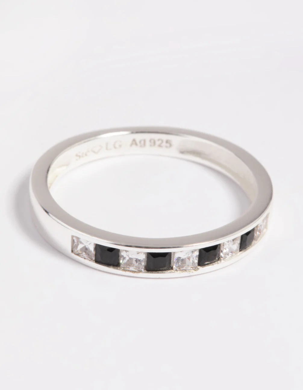 Sterling Silver Cubic Zirconia Band Ring - Image 2
