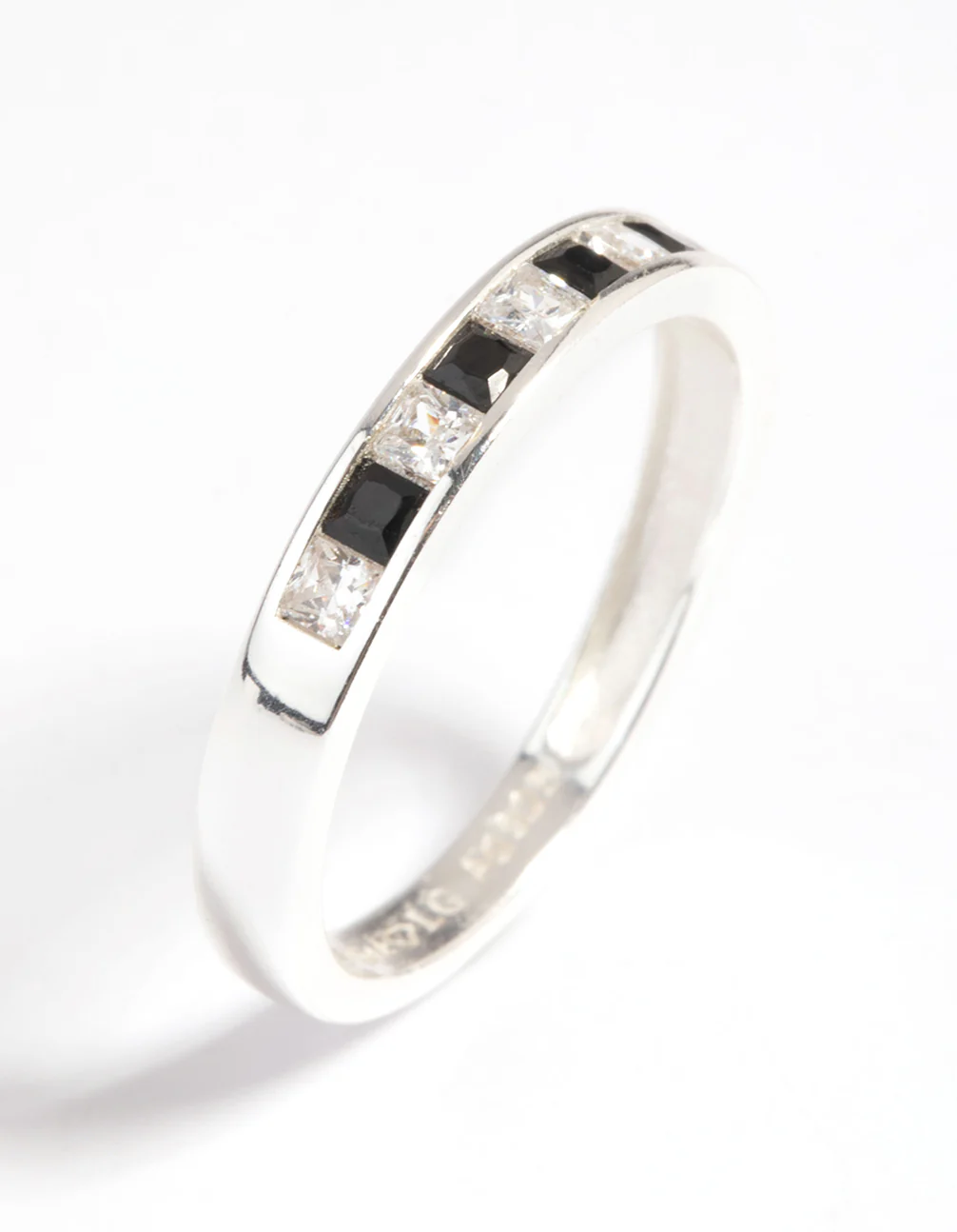 Sterling Silver Cubic Zirconia Band Ring - Image 3