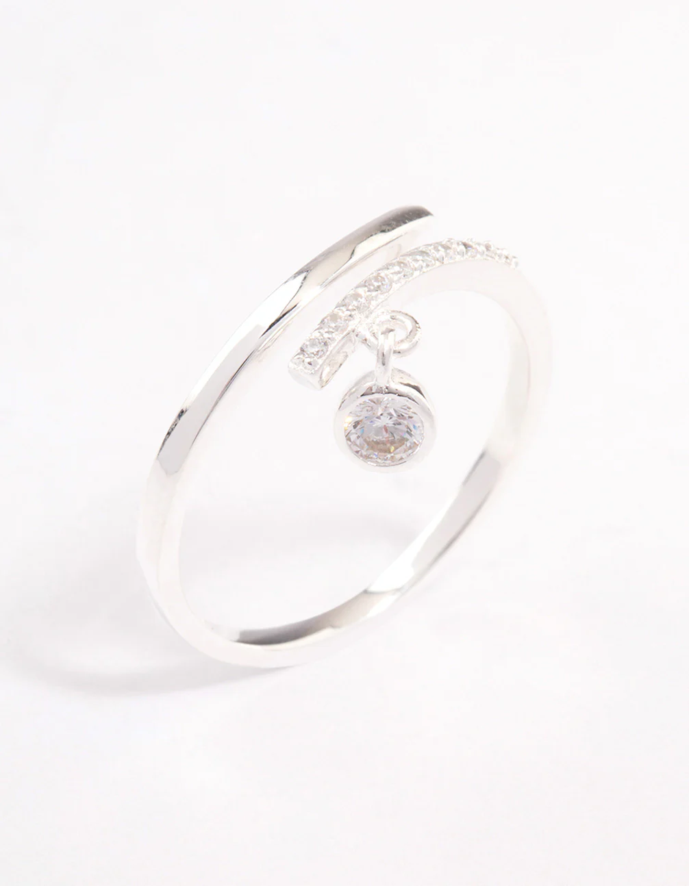 Sterling Silver Cubic Zirconia Charm Ring - Image 2