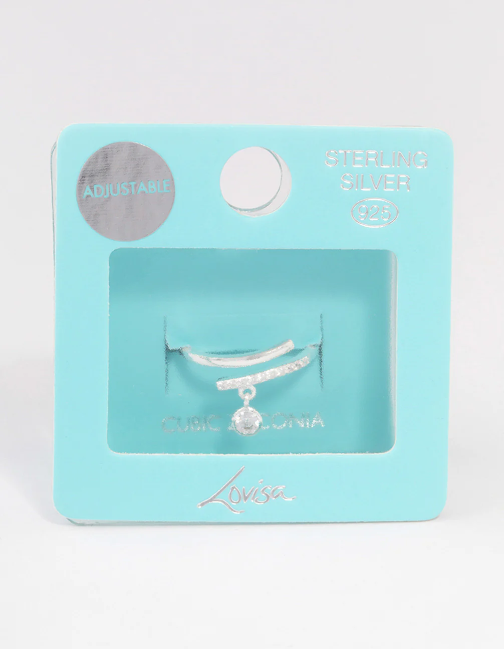 Sterling Silver Cubic Zirconia Charm Ring - Image 3